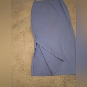 Elegant two piece St John suit with Silver metallic enhancement